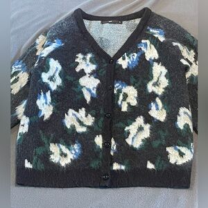 Hazel anthropologie floral cardigan sweater‎ women’s size XL pre-owned condition